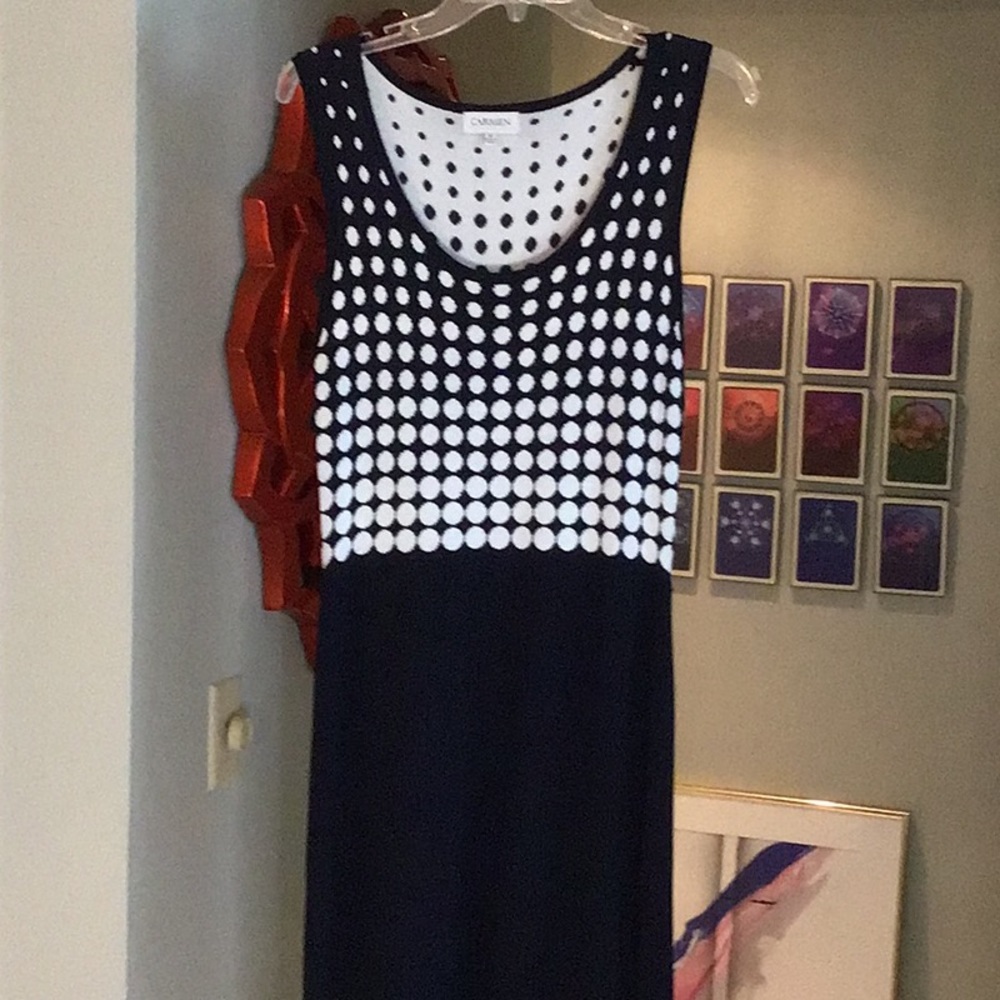 Carmen Marc Valo knit tank dress